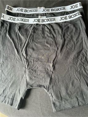 New Joe Boxer Men’s Black Stretch Boxer Briefs - 2-Pack